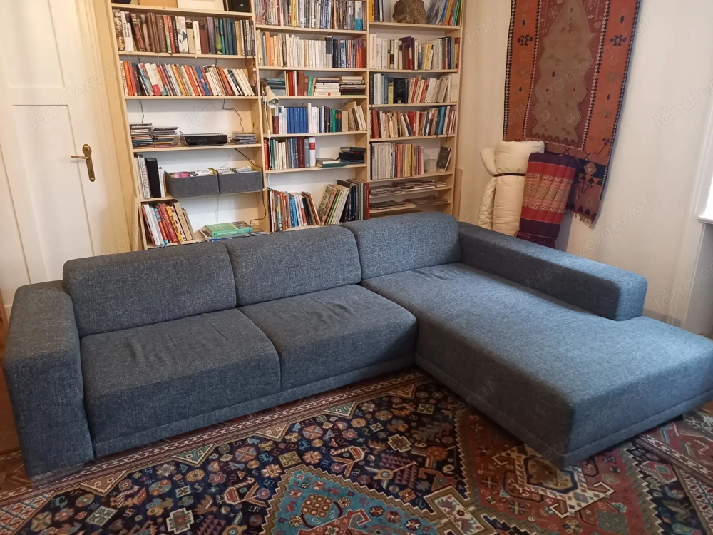 Couch grau-anthrazit L-Form