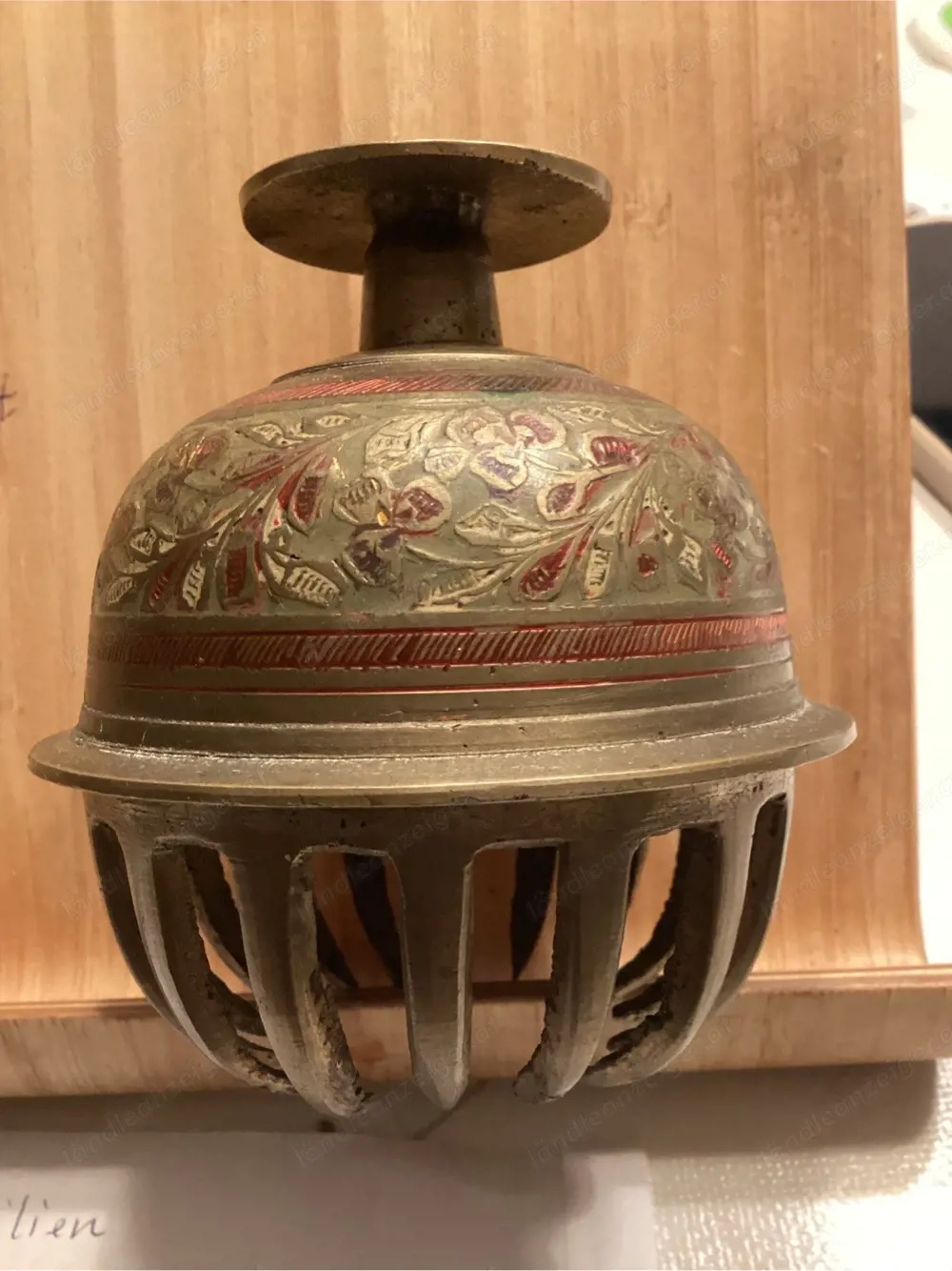 Vintage Messing Kralle Glocke