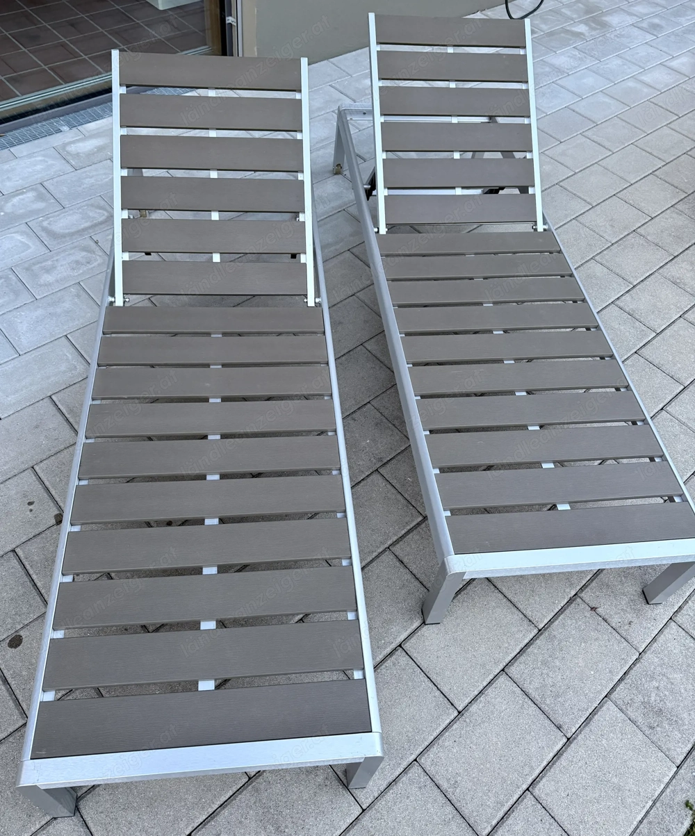 Gartenliege Aluminium
