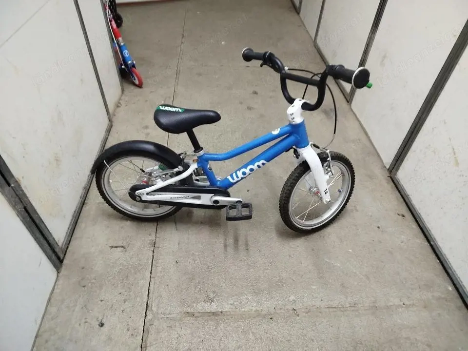 Woom 2 Kinderfahrrad 14 Zoll Blau 