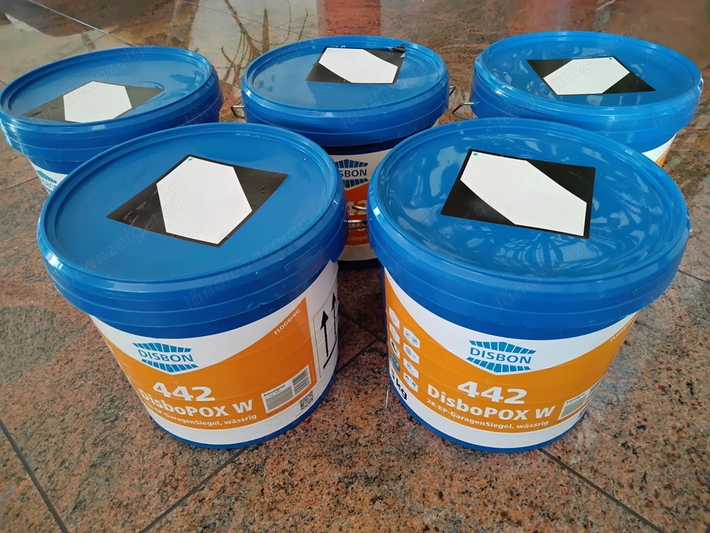 Garagen Bodenversiegelung DisboPox W 442 Kieselgrau Ral 7032