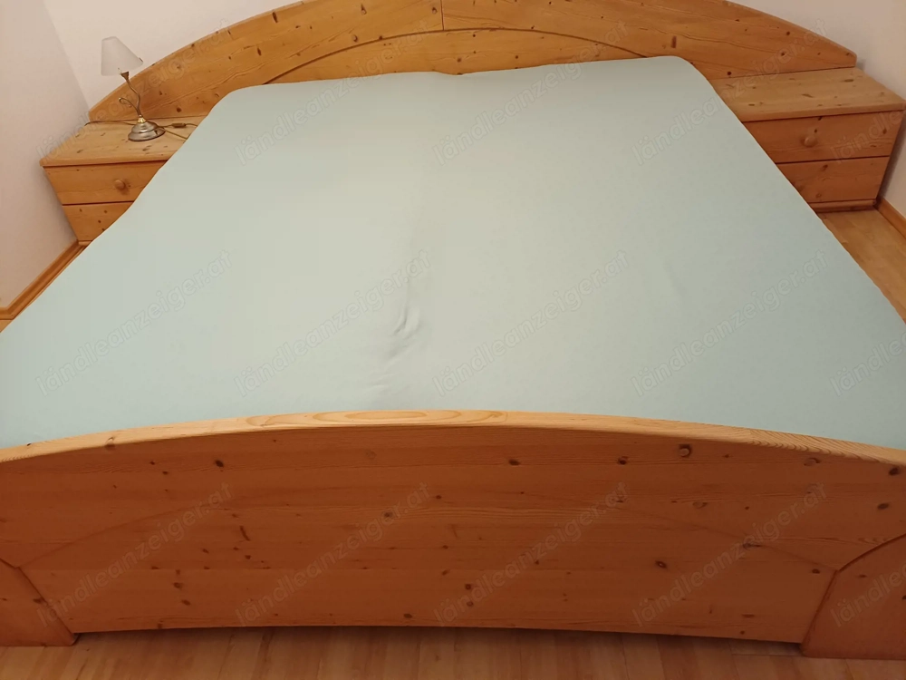 Doppelbett Fichte gebr.