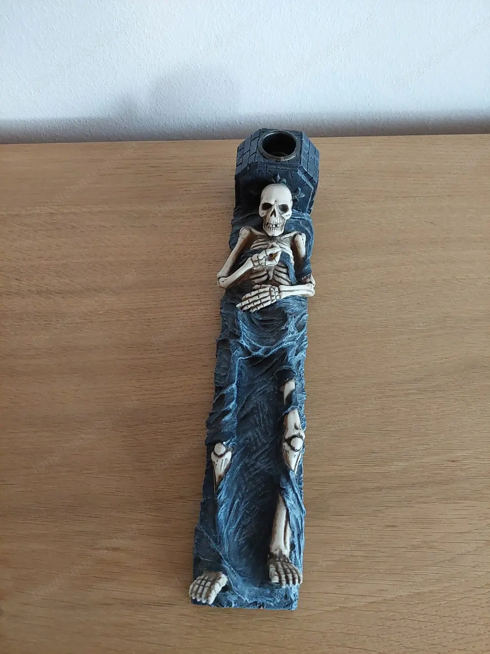 Vintage Skelett Kerzenhalter 