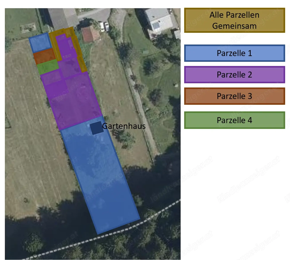Mehrere Gartenparzellen inkl. Gartenhaus zu verpachten  
