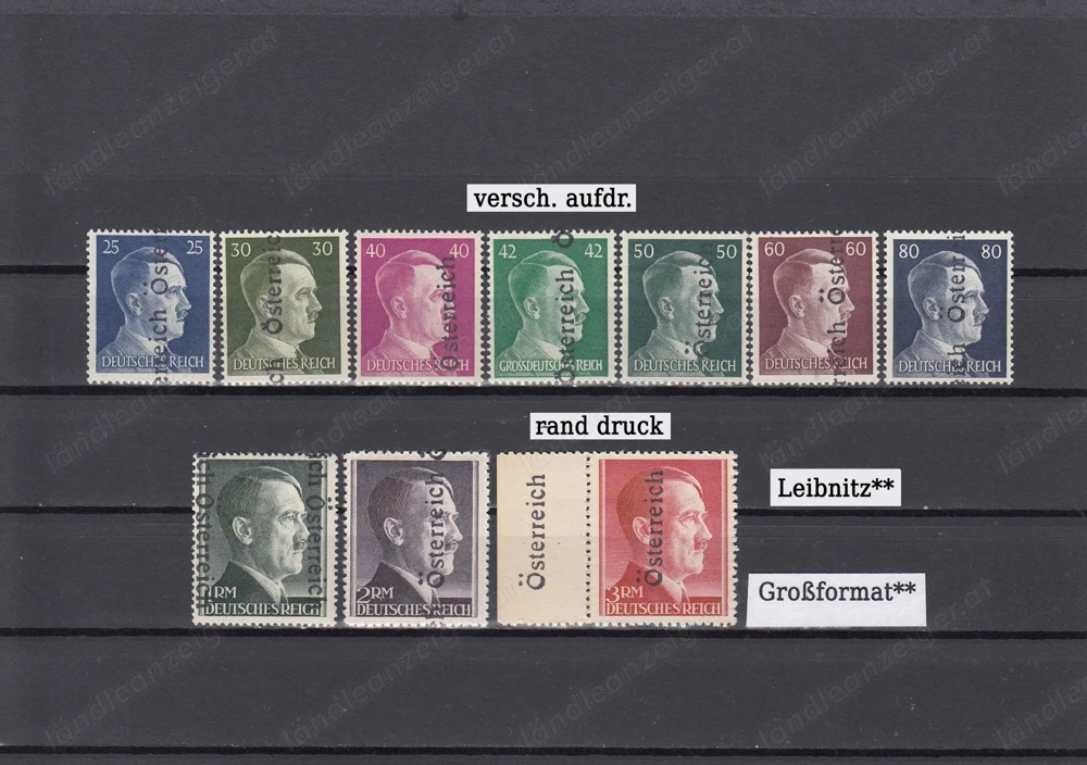 10 Briefmarkensätze Österreich Lokalausgaben Leibnitz ** 40.- pro Satz und Sonderdr.120.-