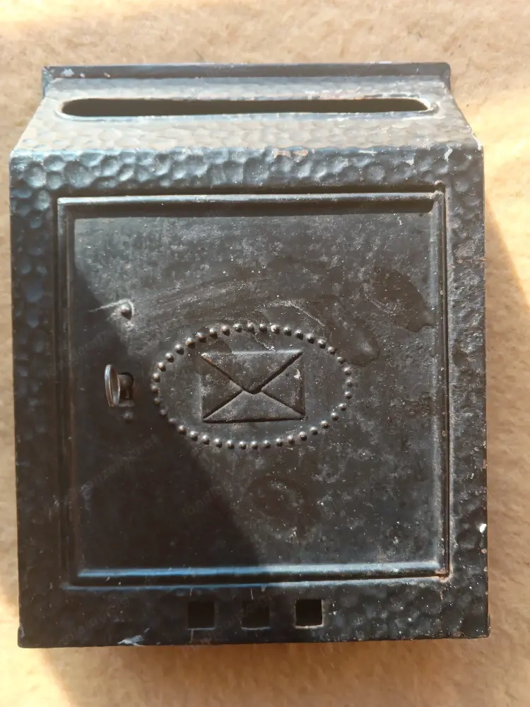  kleiner Briefkasten sehr alt 25  20 Antiquität