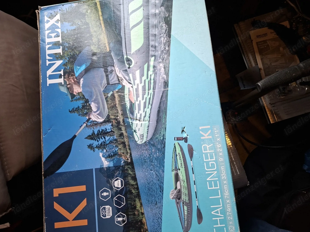 Kajak INTEX Challenger K1 aufblasbar