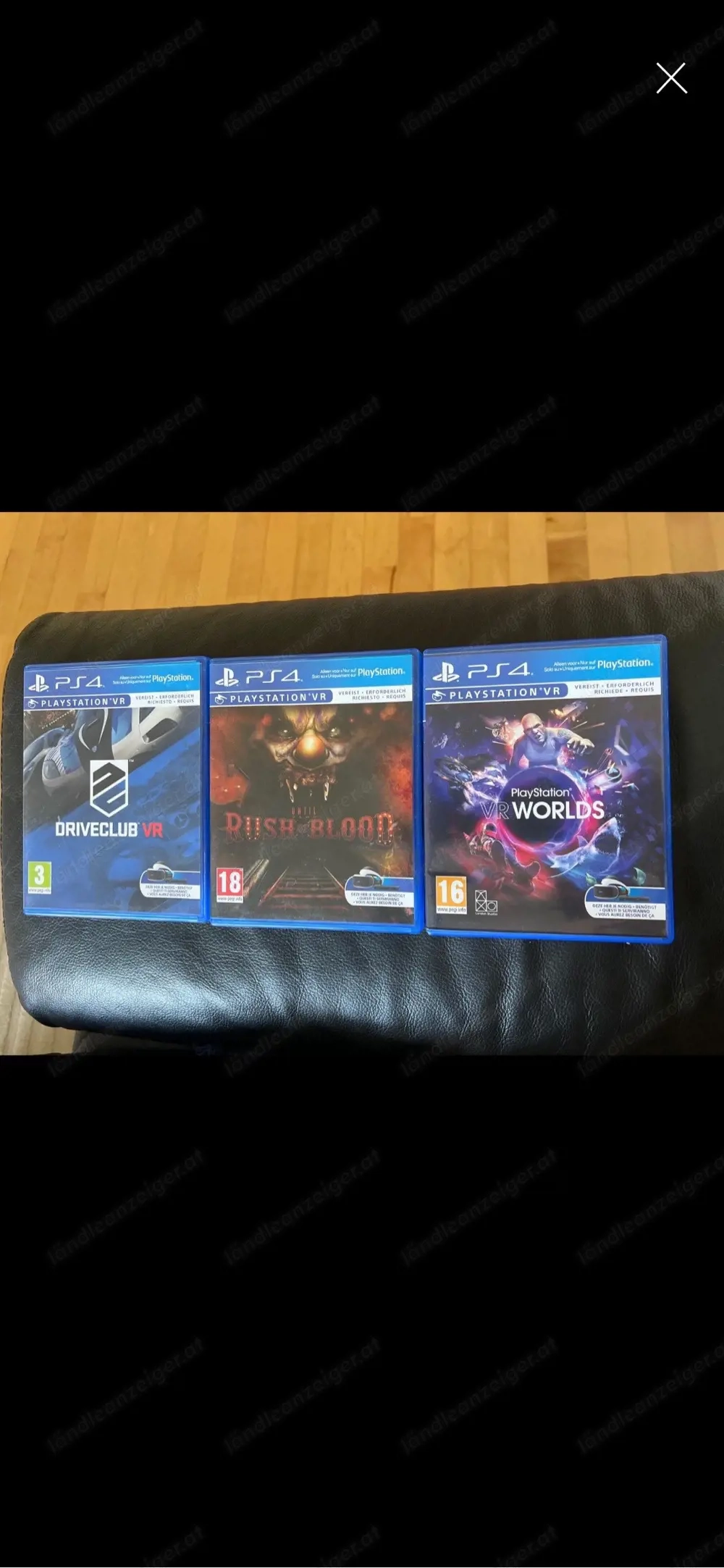 VR Brille mit Move Kontroller und Spiele