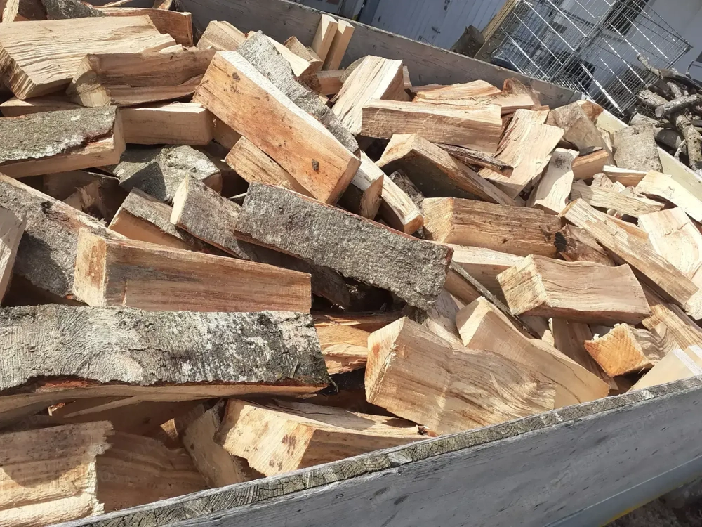 Brennholz Hartholz halbtrocken 