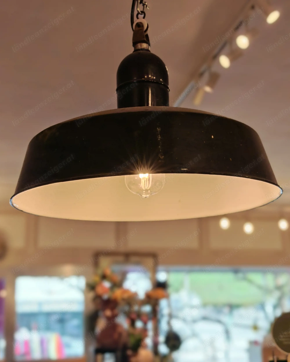 Hänge Lampen aus Emaille . Alte keine nachgemachte.