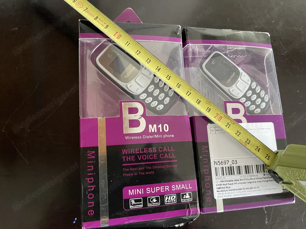 Mini GSM Telefon (2G) nur 6,5cm Dual SIM