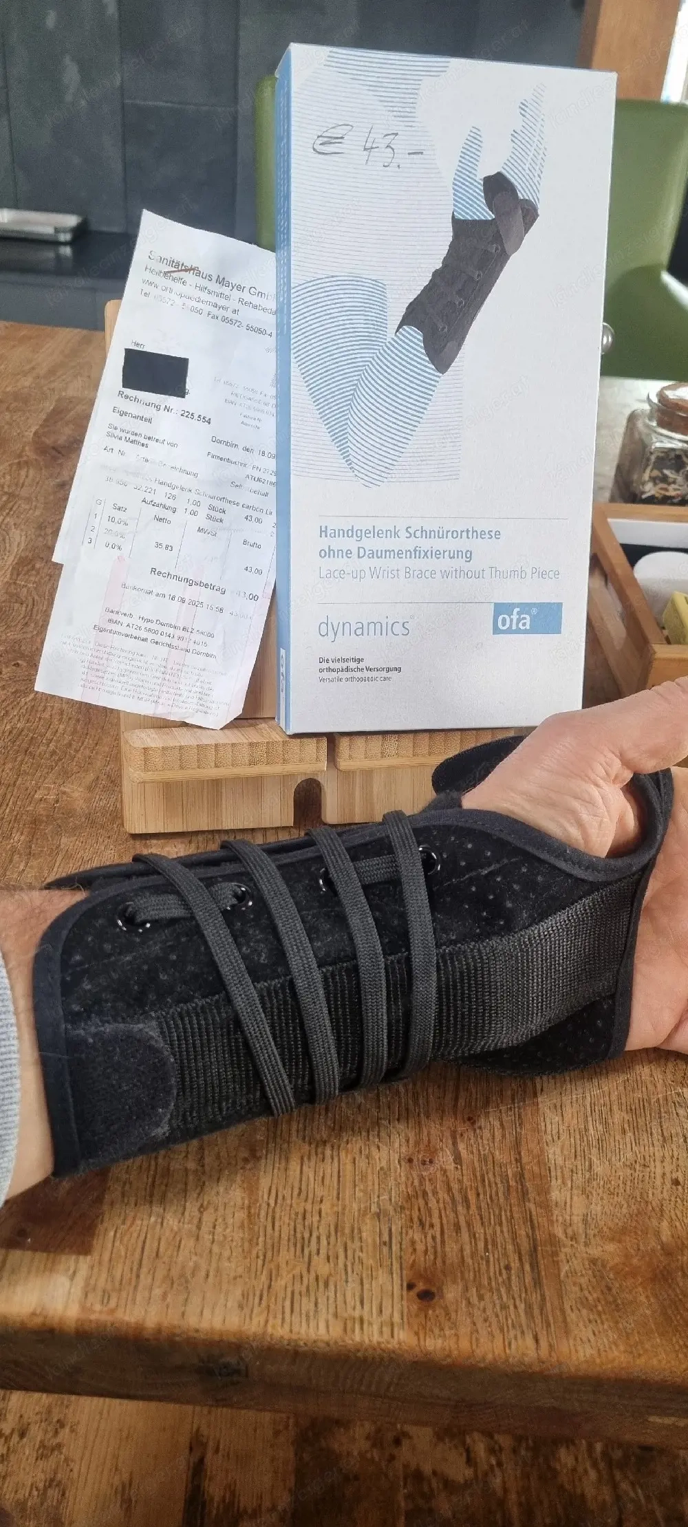 Karpaltunnel Bandage