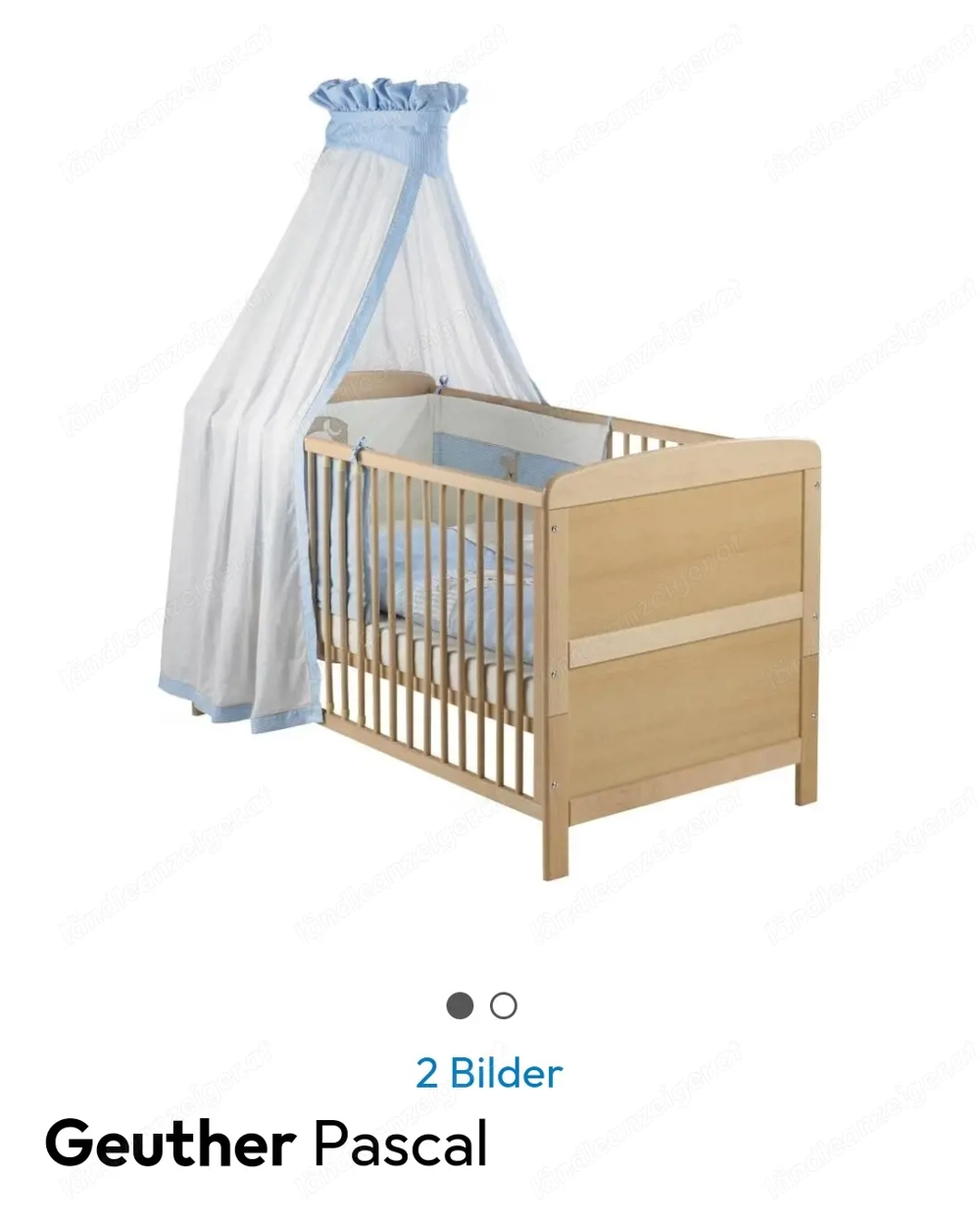 Geuther Babybett  "Pascal" mit Träumeland-Matratze, beides fast neu