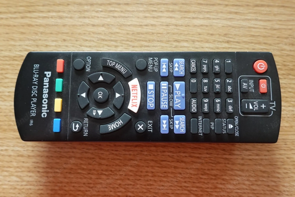 Panasonic BLU-RAY DISC PLAYER IR6 Fernbedienung, NEU