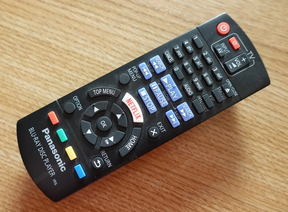 Panasonic BLU-RAY DISC PLAYER IR6 Fernbedienung, NEU