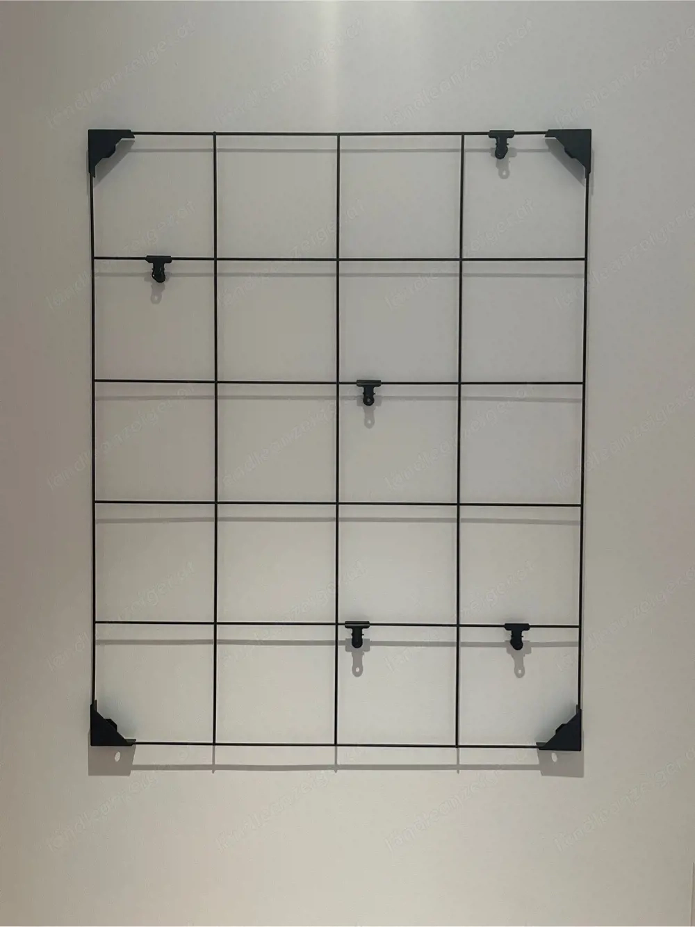 IKEA Notizgitter mit Clips, schwarz