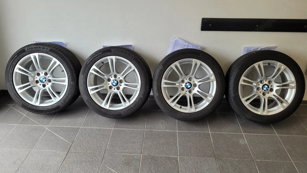4 x BMW Sommerkompletträder 18 Zoll Styling 350 M Doppelspeiche 