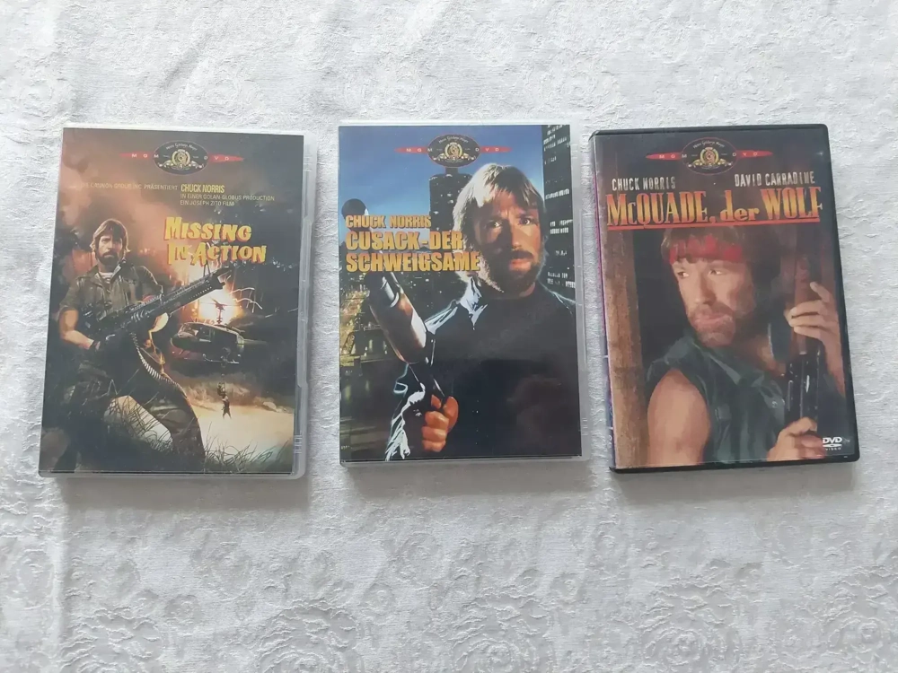 DVD Chuck Norris 3 verschiedene Filme