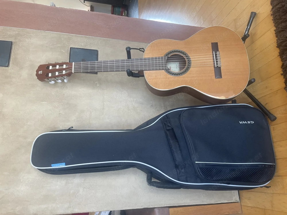 Alhambra Gitarre 3 4+ Tasche+ Ständer