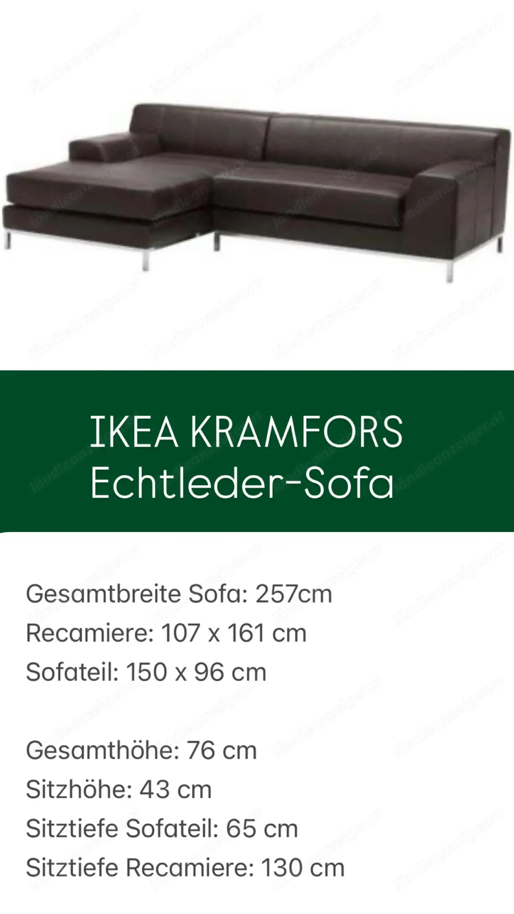 IKEA Kramfors - Echtledersofa