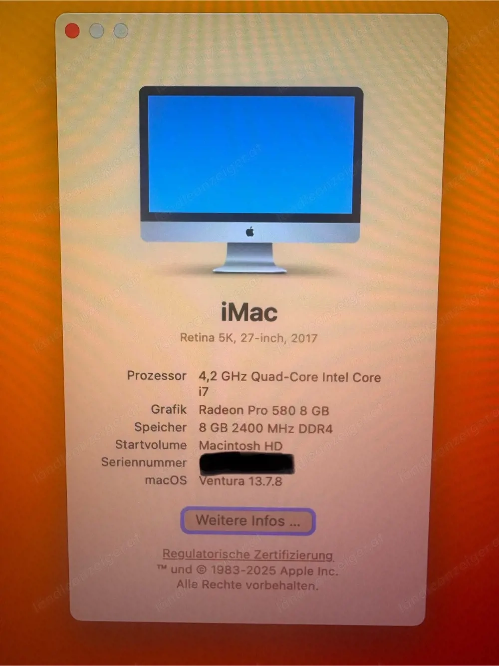 iMac 27" zu verkaufen