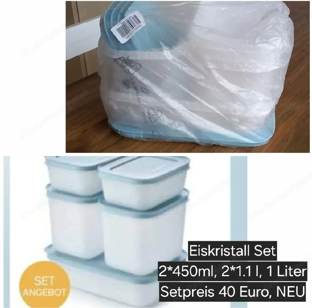 Eiskristall Set Tupperware NEU