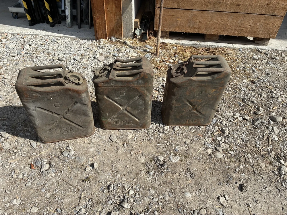 Benzinkanister USA 2. Weltkrieg, Deko, WW2, Dekoration