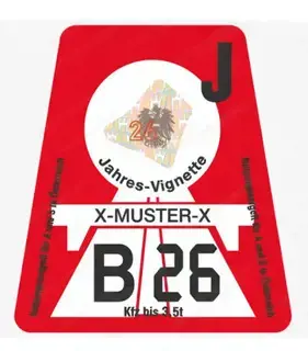 Jahresvignette 2026 neu Vignette