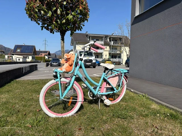 Volare Kinderfahrrad blau rosa 20 Zoll 