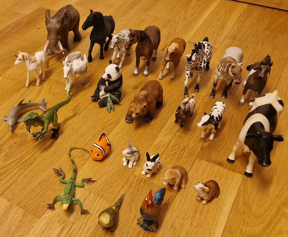 Schleichtiere (25 Stk. gemischt versch. (Größen ca. 6-12cm)