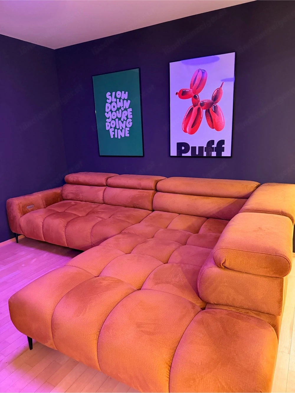 Ecksofa elektrisch verstellbar   300x216 cm