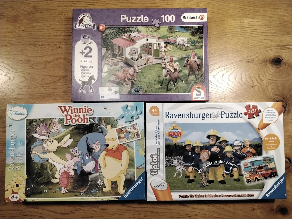 Verschiedene Puzzle
