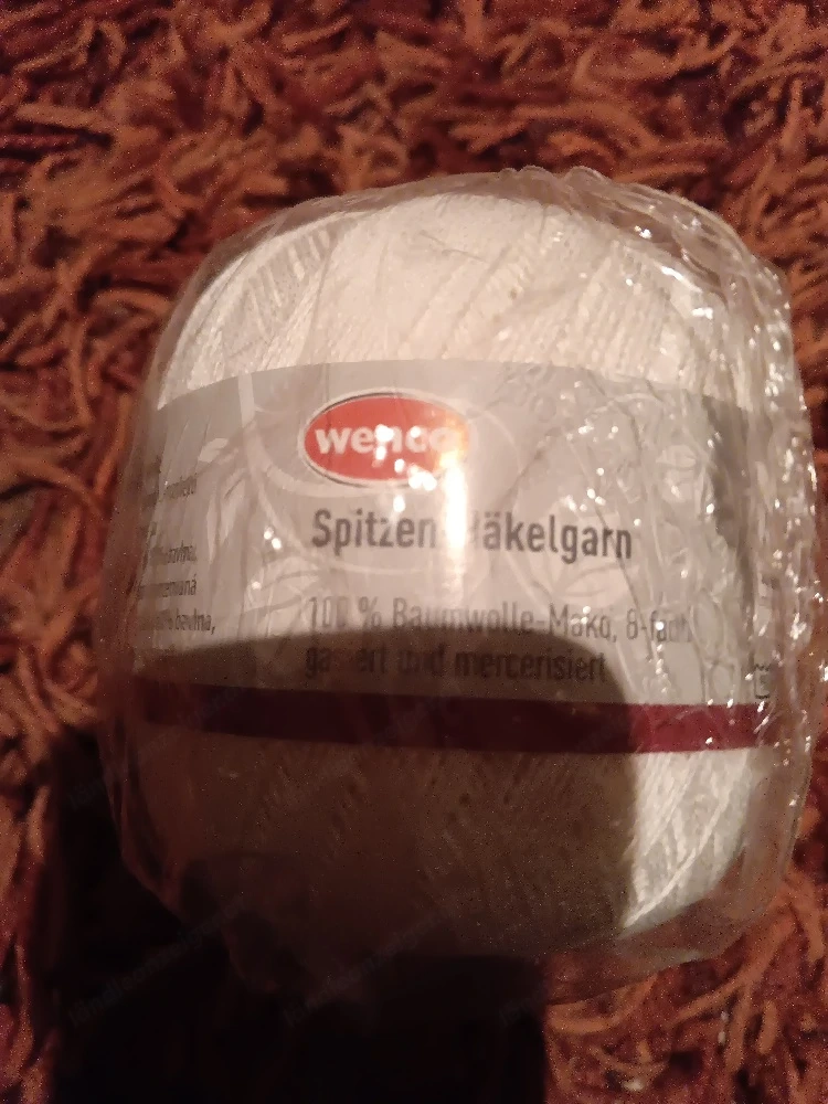 Spitzen Häkelgarn  weiss