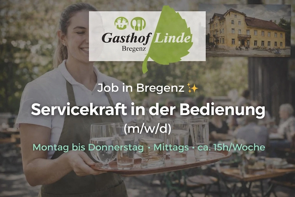 Servicekraft in der Bedienung (m w d) Bregenz