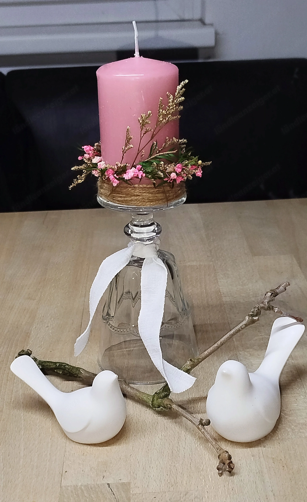 Kerzenständer mit Vögel neu