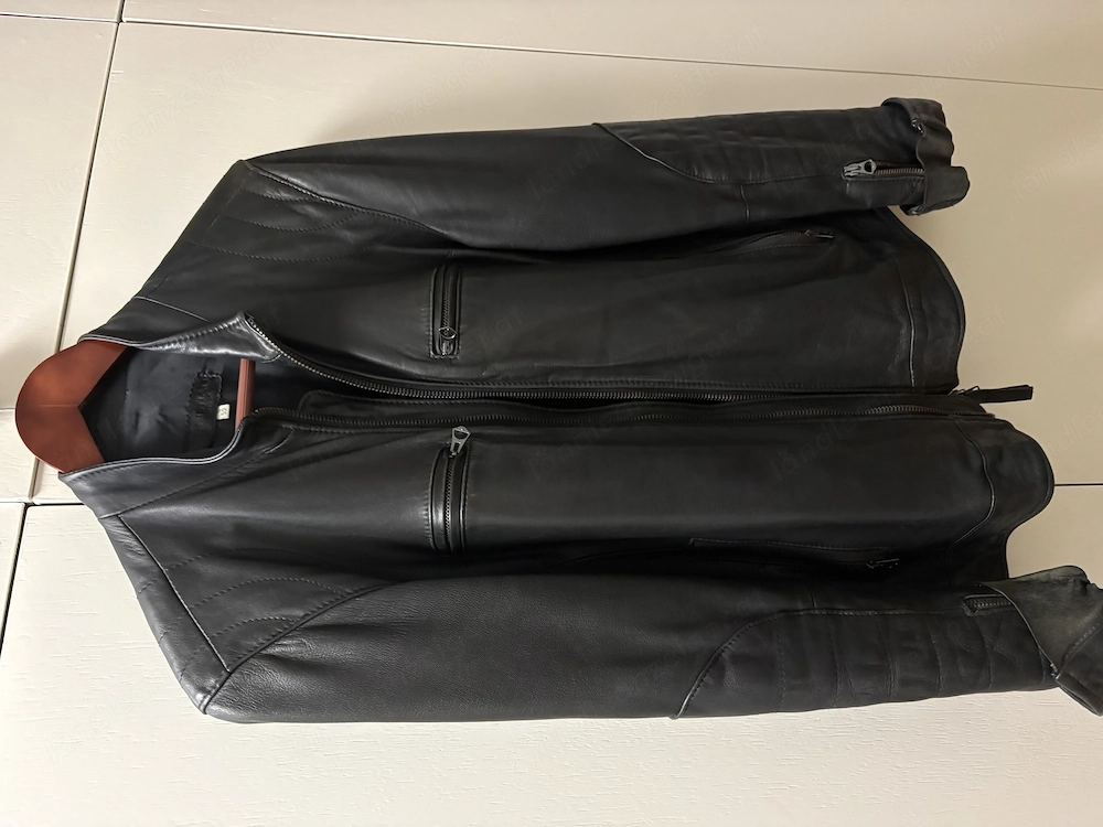 Herrenlederjacke schwarz