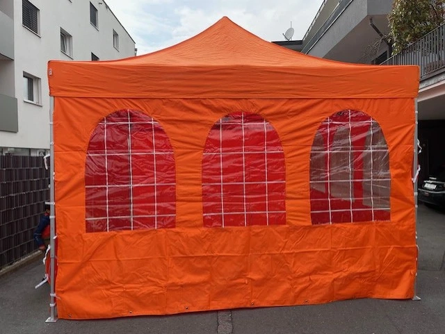 Ecotent Faltzelt 4x4m als Marktzelt, Messezelt oder Eventzelt einsetzbar