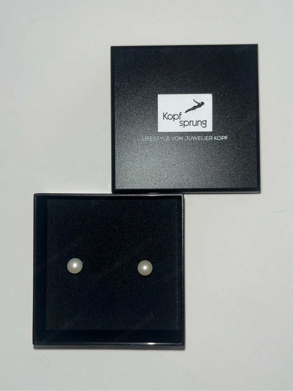 Echtgold Perlenohrringe