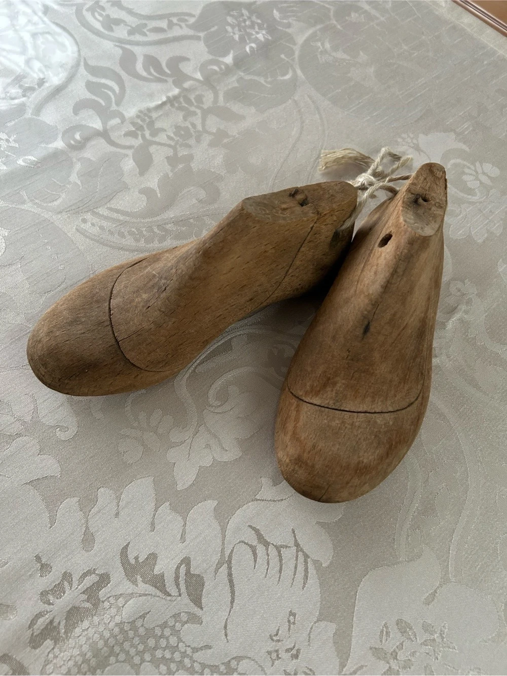 Antike Kinder Schuhleisten aus Naturholz