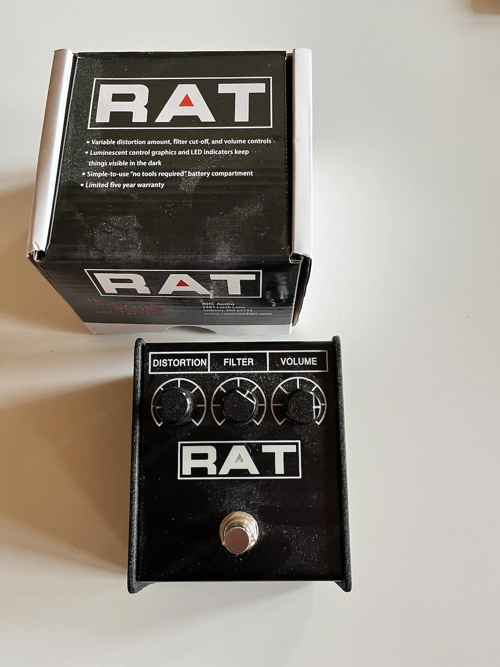 ProCo RAT 2 Distortion-Pedal - wie neu (Kauf April 2024)