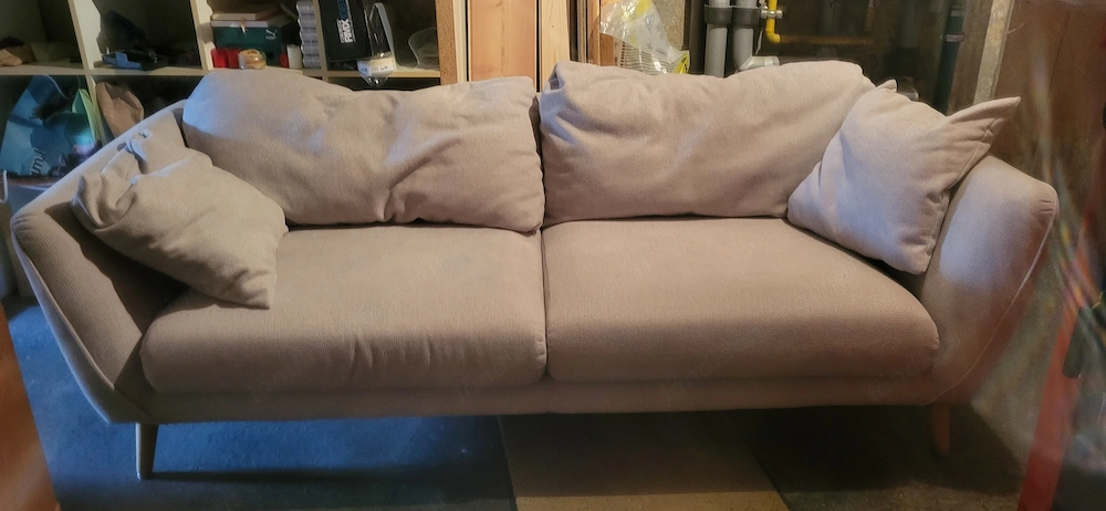 Schöne 2er-Couch in Beige, Top-Zustand, günstig