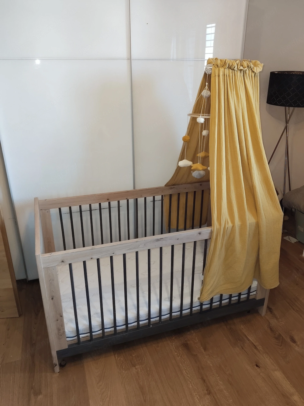 Gitterbett + Matratze Set