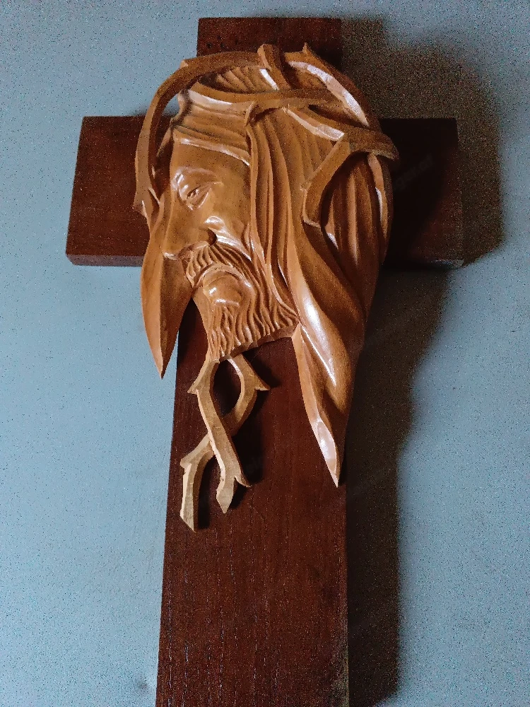 Holzkreuz mit Jesus 35x20 cm 