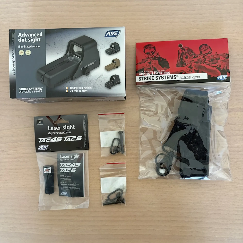 ASG TAC 6 Airsoft Zubehör Bundle NEU