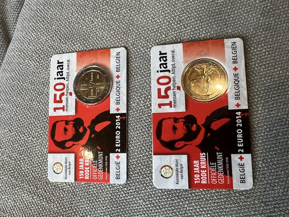 2 Euro Gedenkmünzen Belgien 2014 