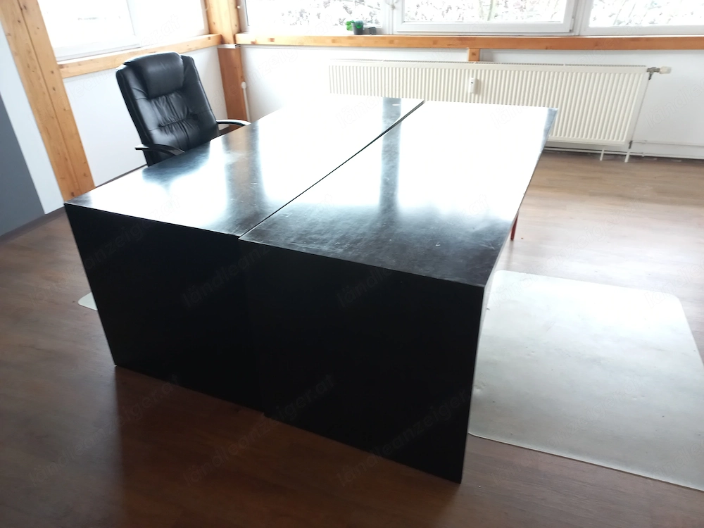 Tisch schwarz Büro Einrichtung 