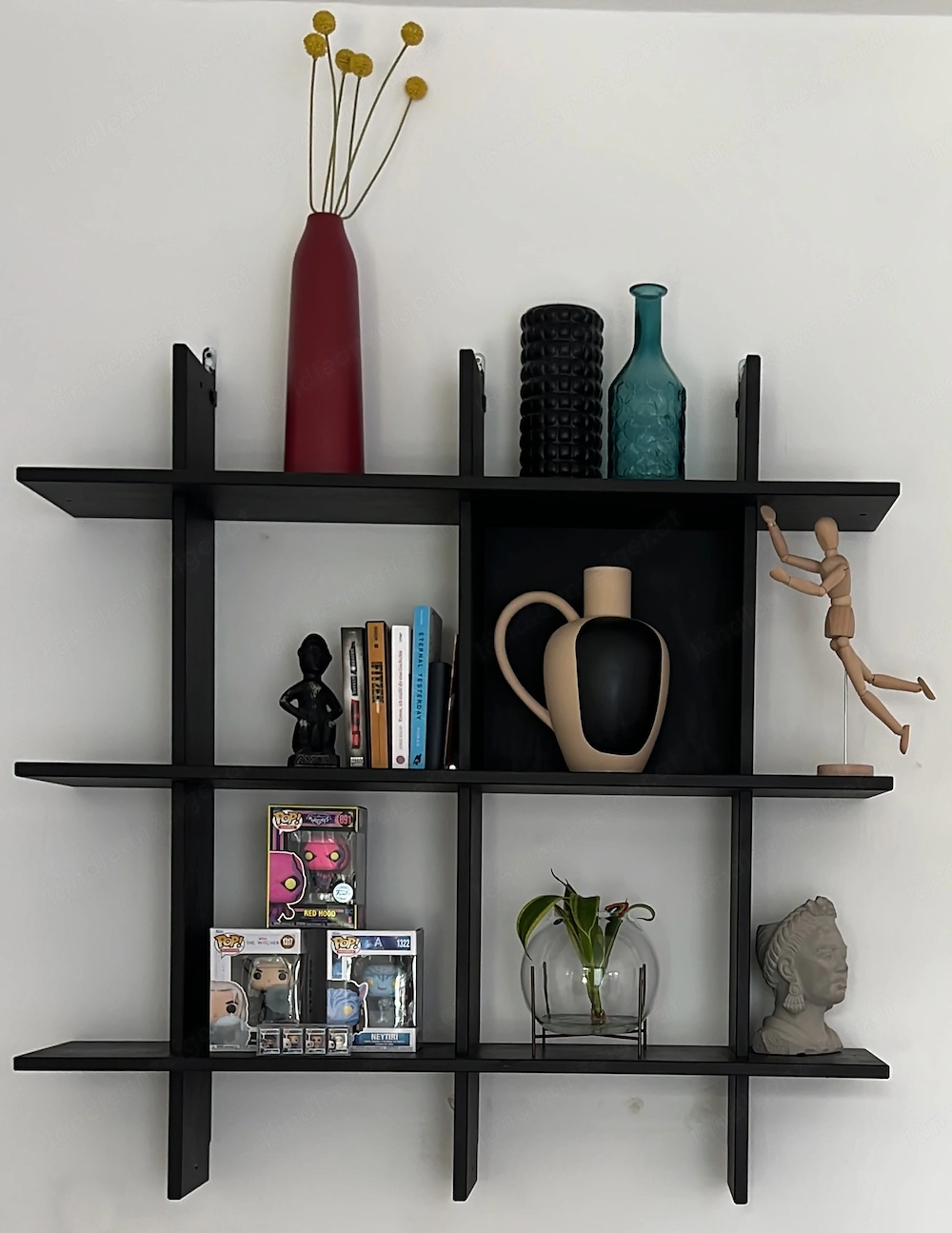 IKEA UDDEN Wandregal   Schwarz (Custom Paint)   Design-Klassiker