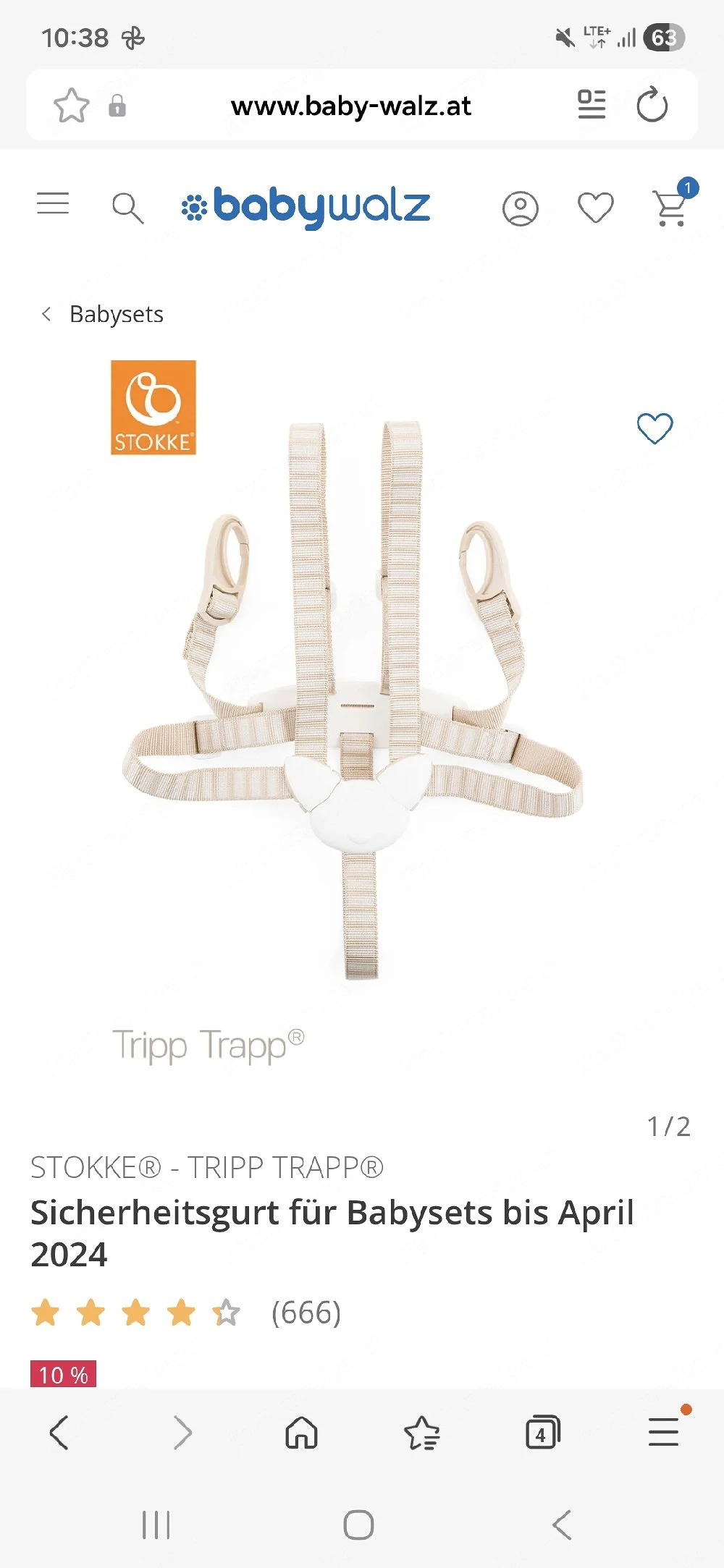 Stokke Sicherheitsgurt 