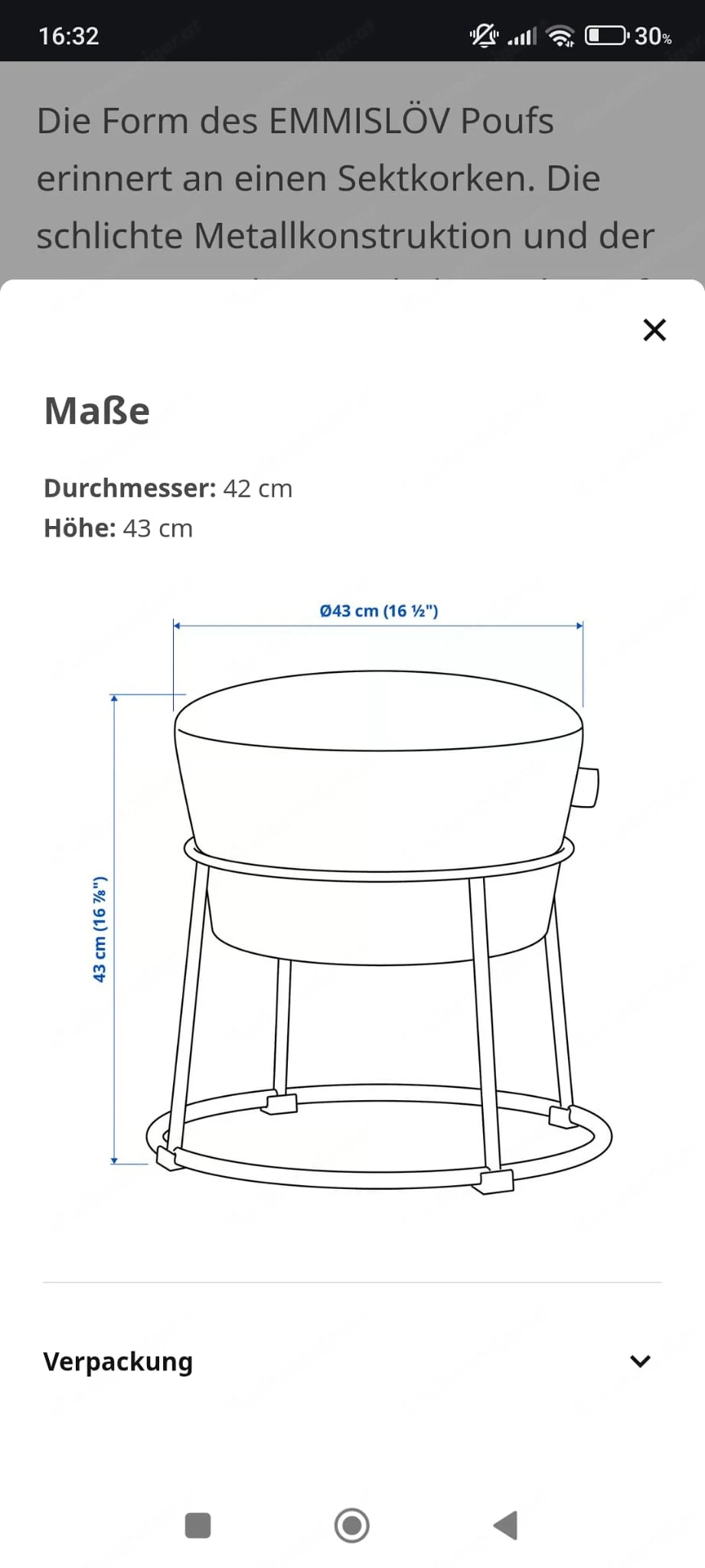 Outdoorhocker von Ikea 