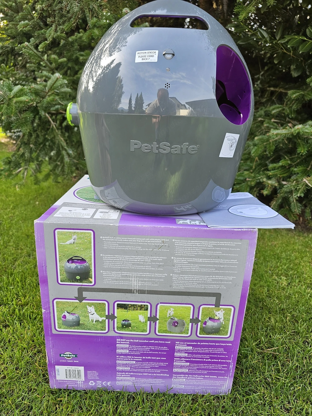 Automatische Ballwurfmaschine für Hunde